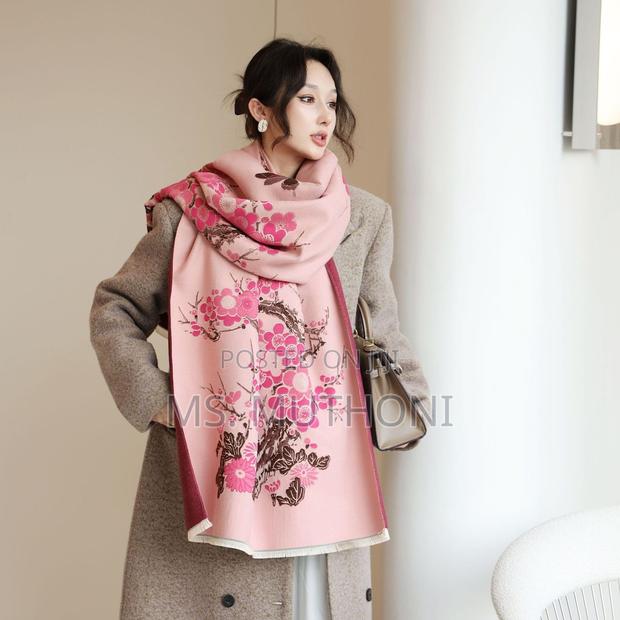 Class Pink Quality Material Cashmere Scarfs - thumbnail 7