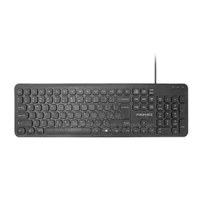 Promate Wired Ultra-Slim Ergonomic Keyboard
