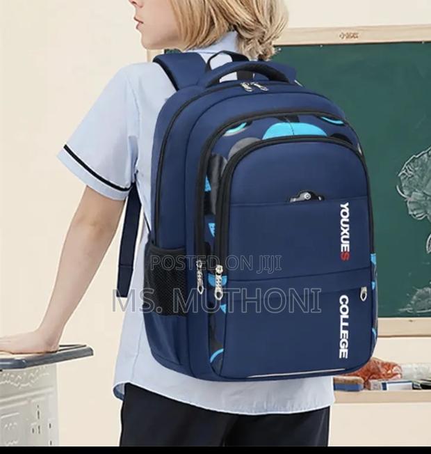 Blue Waterproof Quality Children School Backpack* - thumbnail 4