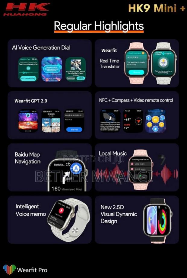 HK9 Mini Pro Plus Smart Watch(Perfect Apple Watch Dupe) - thumbnail 10