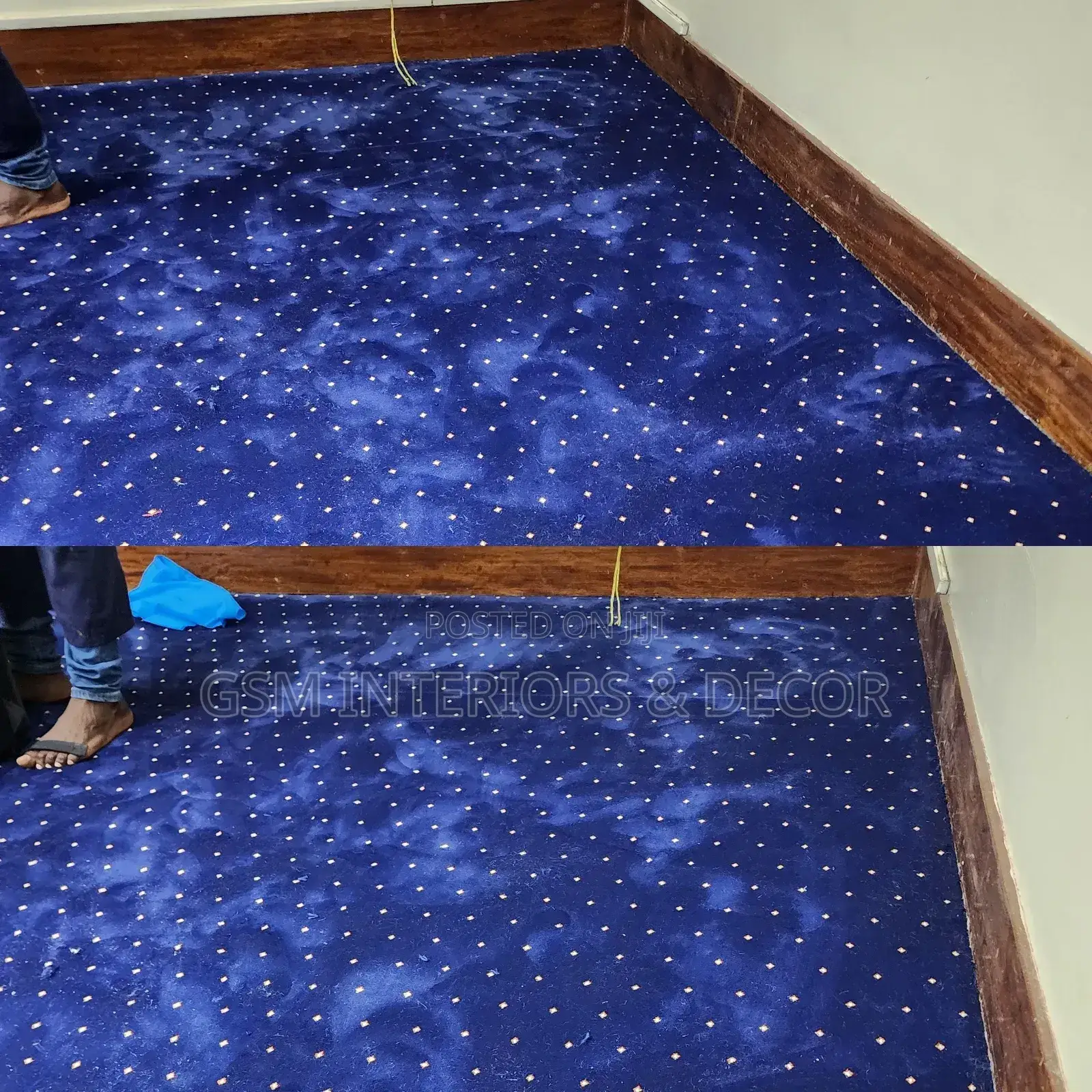 Executive Blue Wall to Wall Carpets 12mm