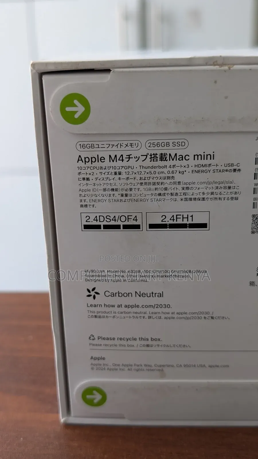 New Desktop Computer Apple iMac M4 16GB Apple M4 SSD 256GB
