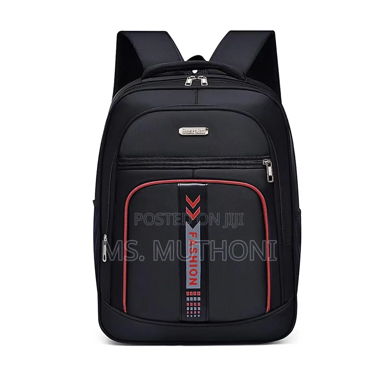 Black Versatile Spacious Backpack