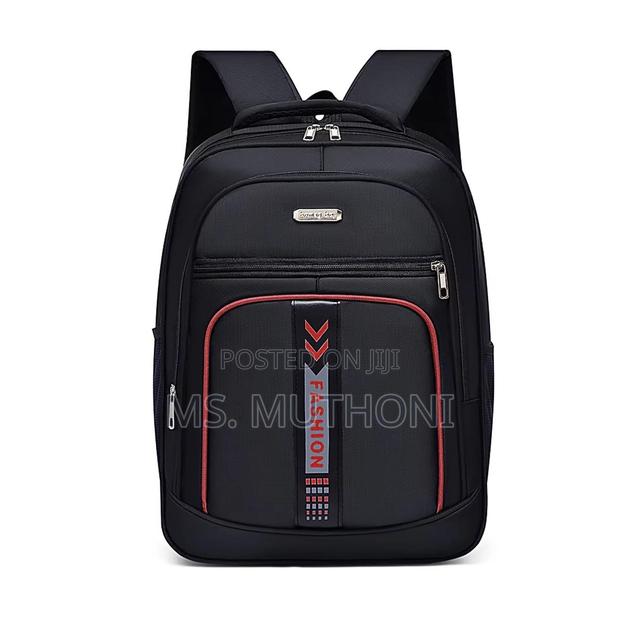 Black Versatile Spacious Backpack - thumbnail 4