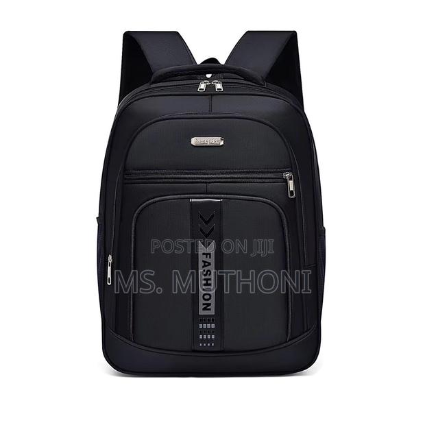 Black Versatile Spacious Backpack - thumbnail 5