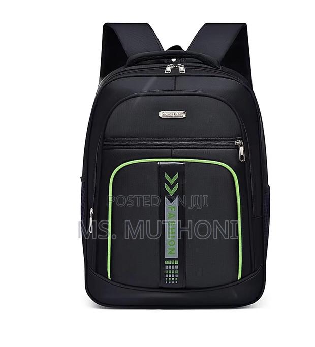 Black Versatile Spacious Backpack - main view