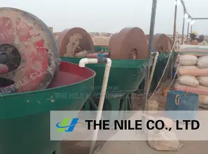 Double Wheel Dressing Grinding Machine Wet Pan Mill 1200