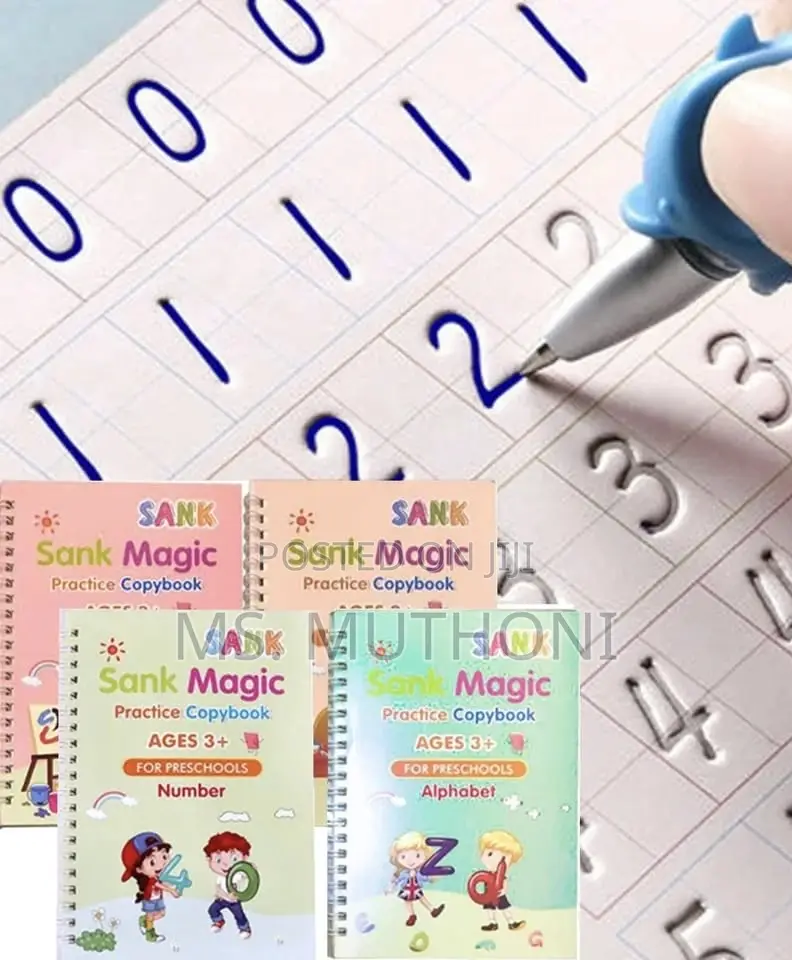 Reusable 4 Magic Books + 10 Refill Set