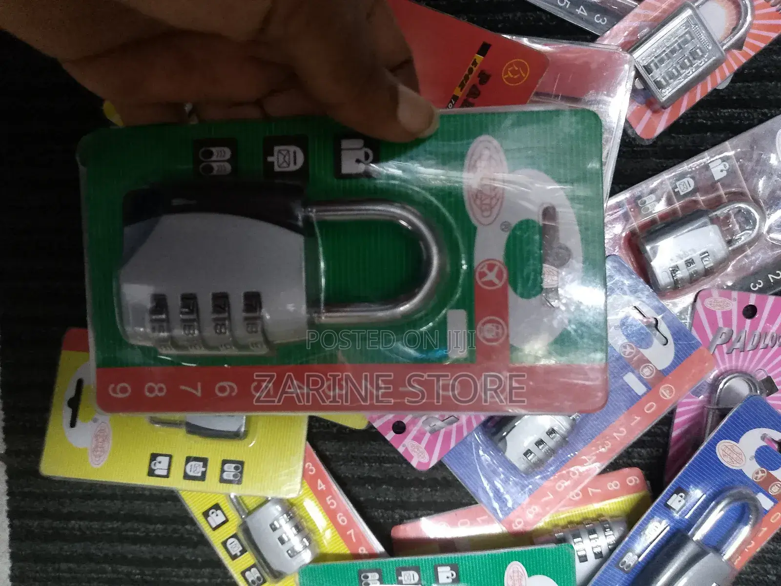 4 Combination Password Padlock Made of Hardened Steel