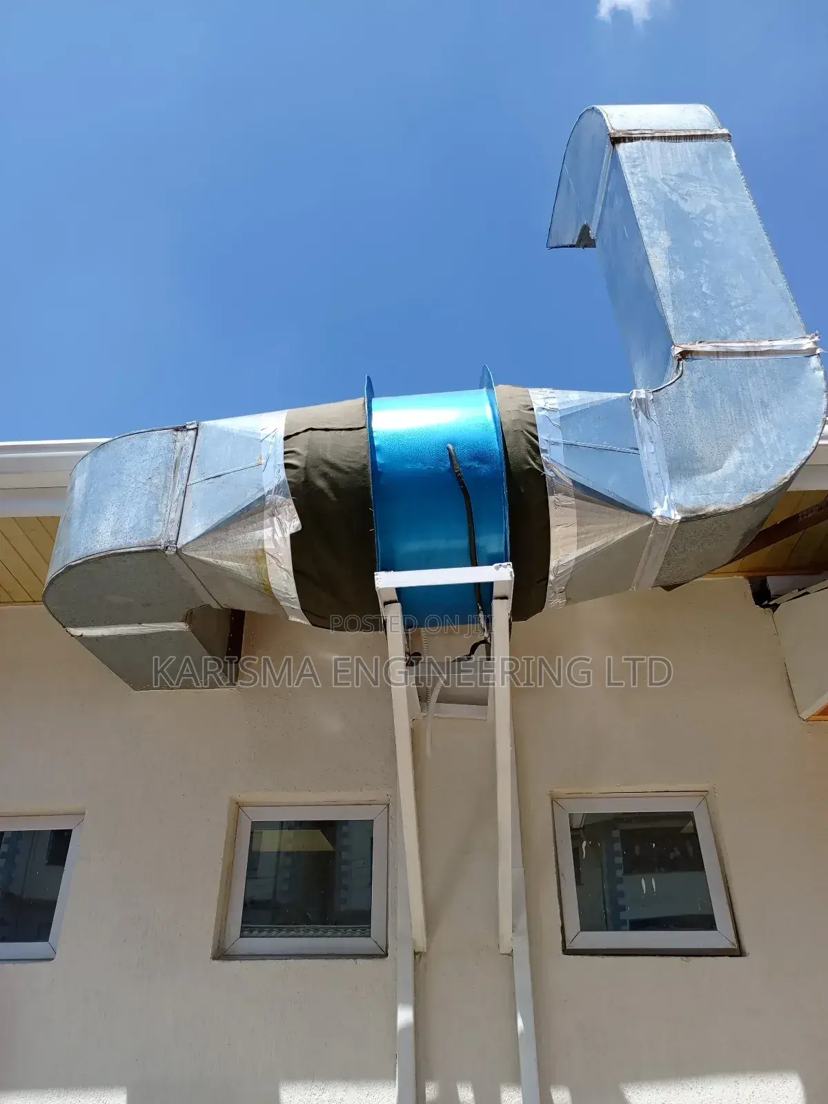 Kitchen Hood Ducting Pipes Installation