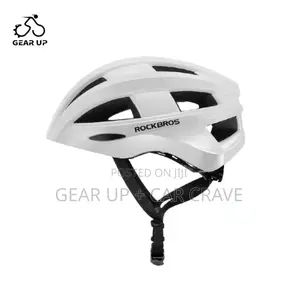 White, Black Rockbros Smart Bike Helmet