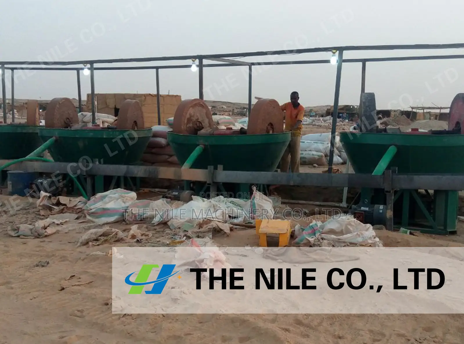 7.5kw Wet Pan Mill in Gold Grinding Plant