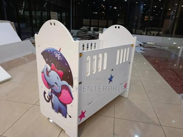 Modern MDF Baby Cot 4 By 2 Fitts - main view