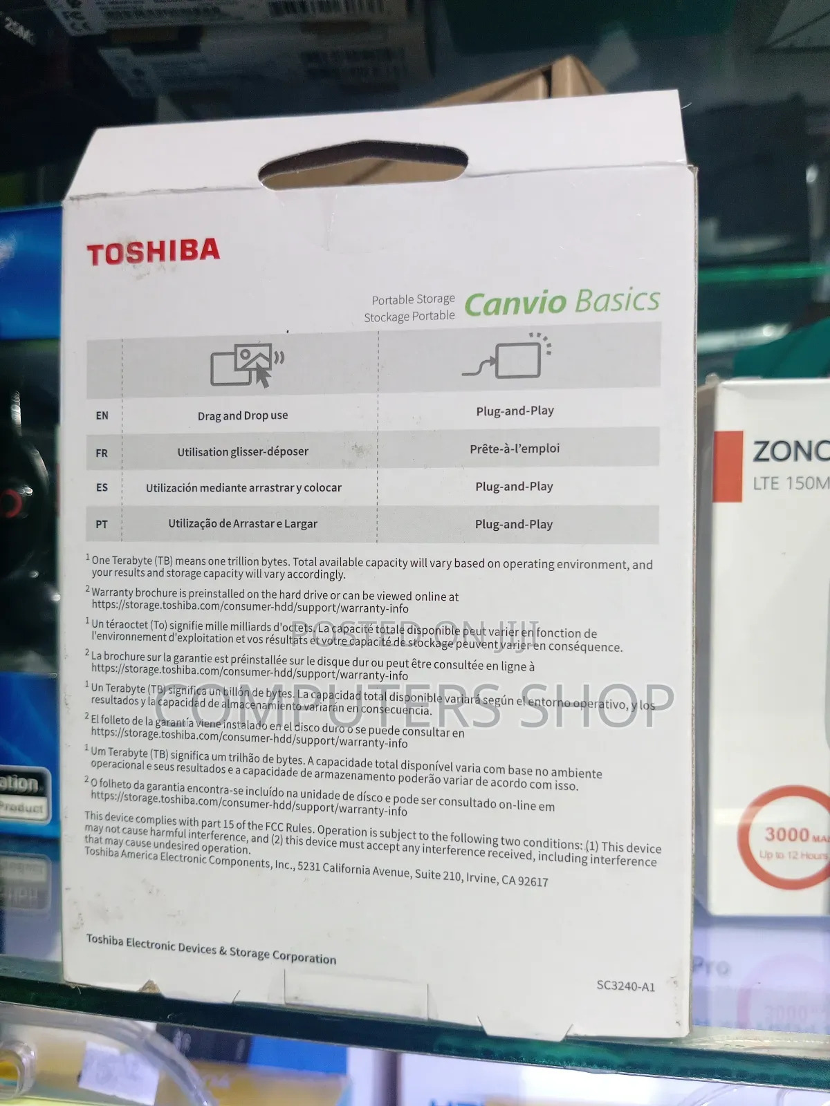Toshiba 2TB External Hard Disk Portable