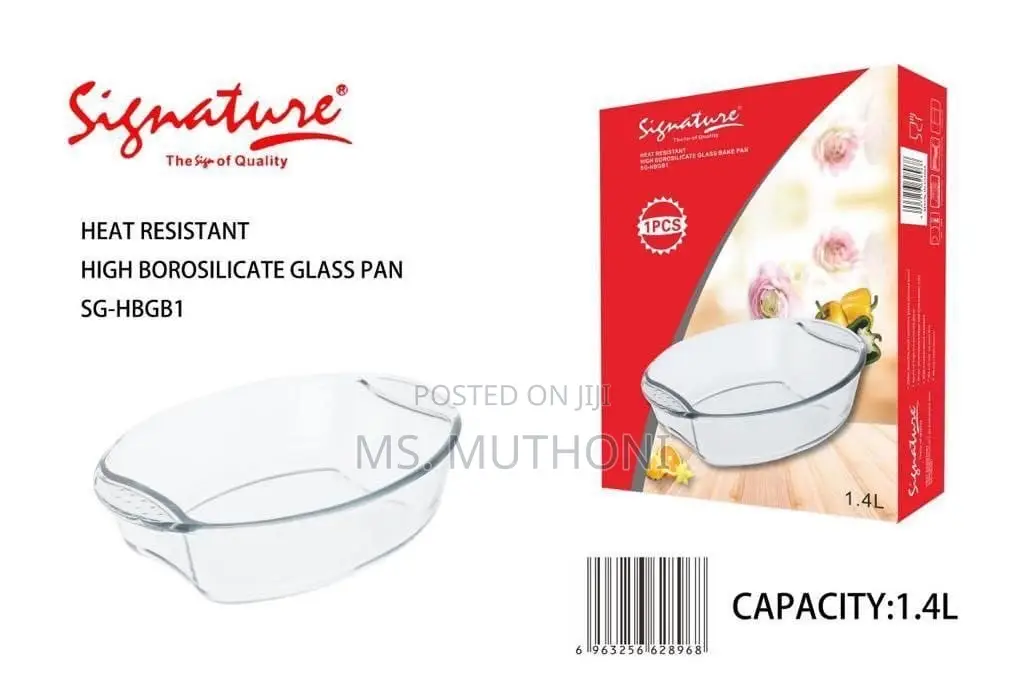 1.4 Litres Signature Borosilicate GLASS PAN