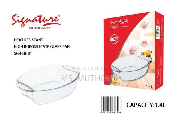 1.4 Litres Signature Borosilicate GLASS PAN - main view