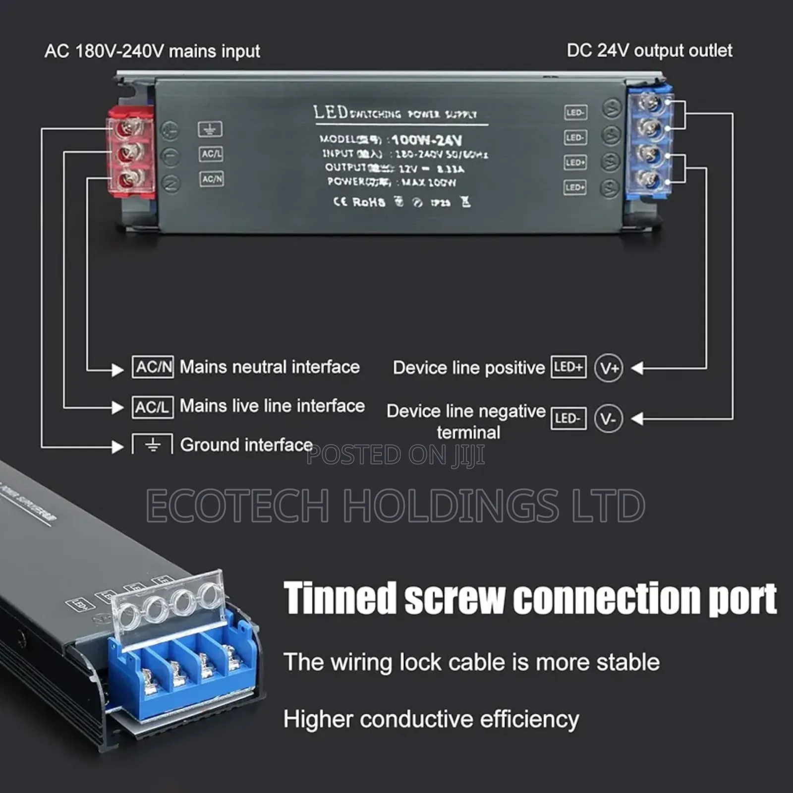 100watts 24volts Led Power Supply Jn9wh