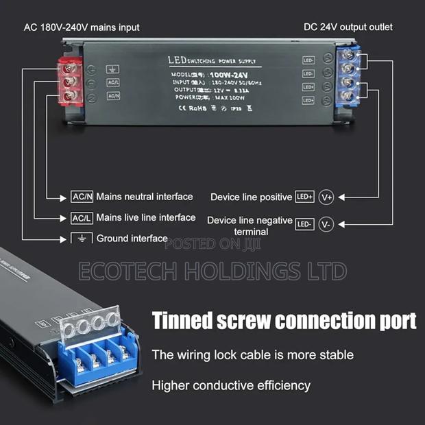 100watts 24volts LED Power Supply Jn9wh
