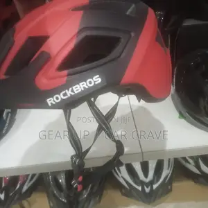 Red-Black Off-Road Cycling Helmet