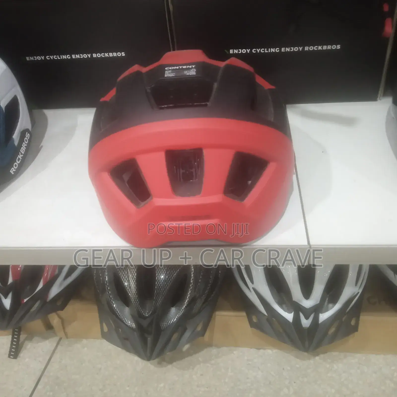 Red-Black Off-Road Cycling Helmet