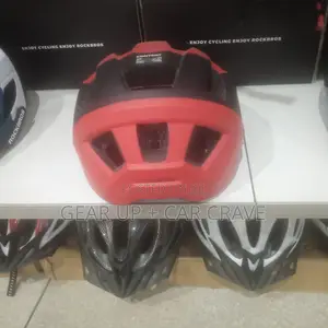 Red-Black Off-Road Cycling Helmet