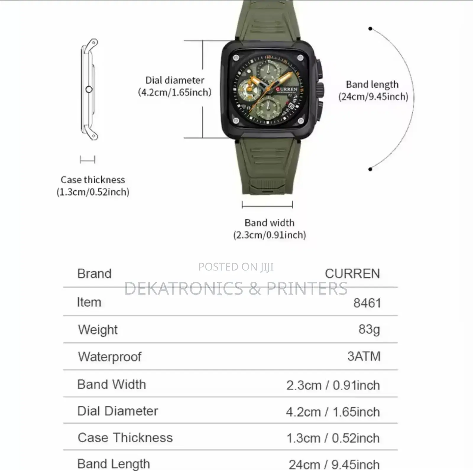 Curren Gents Silicone Watch