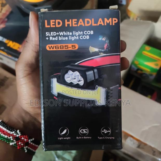 Headlamp Headlight Rechargeable Head Lamp Head Hiking Torch - thumbnail 3