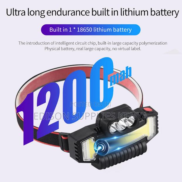 Headlamp Headlight Rechargeable Head Lamp Head Hiking Torch - thumbnail 6