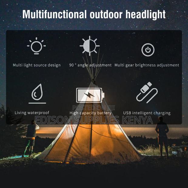 Headlamp Headlight Rechargeable Head Lamp Head Hiking Torch - thumbnail 7