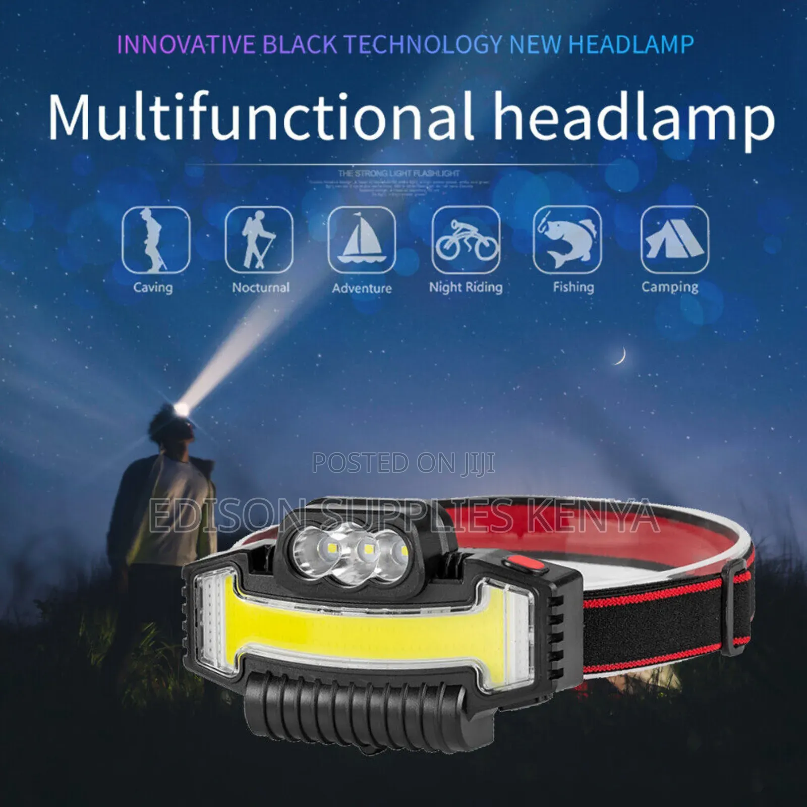 Headlamp Headlight Rechargeable Head Lamp Head Hiking Torch