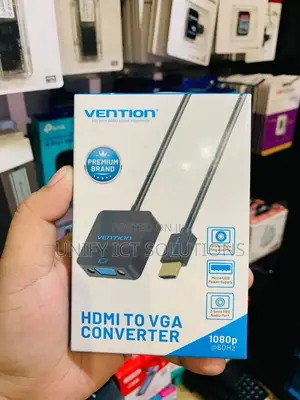 Vention Flat HDMI to VGA Converter With Female Micro USB