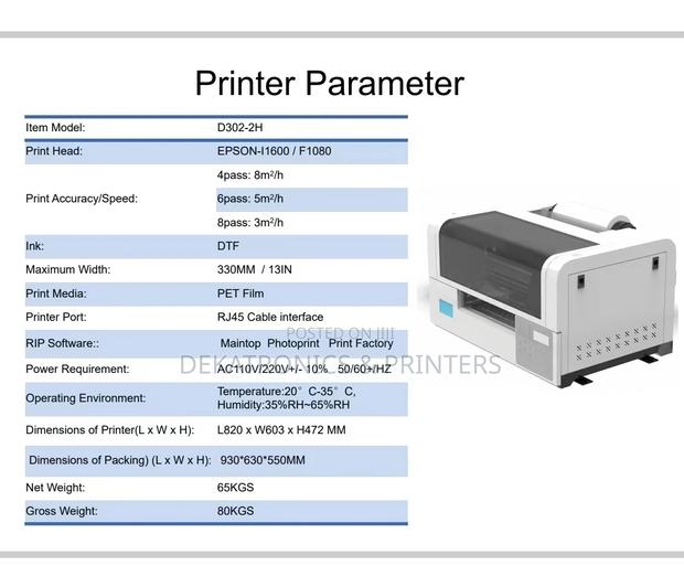 A3 Size Uv Flatbed/DTF Printer (30cm by 50cm) - thumbnail 3