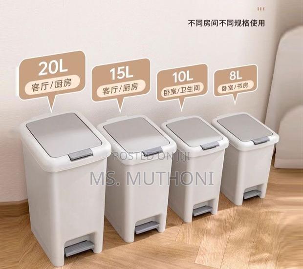 Quality Pedal Dustbin With Dual Opening by Foot /Hand Pres