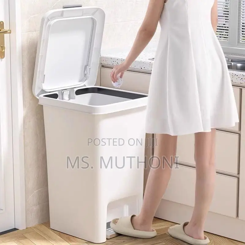 Quality Pedal Dustbin With Dual Opening by Foot /Hand Pres