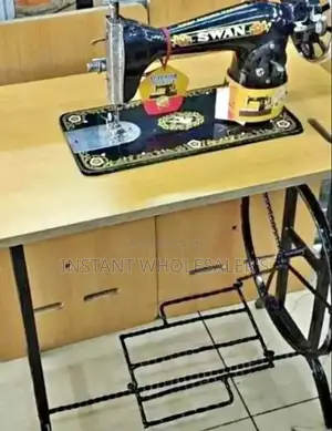 Complete Swan Sewing Machine and Table