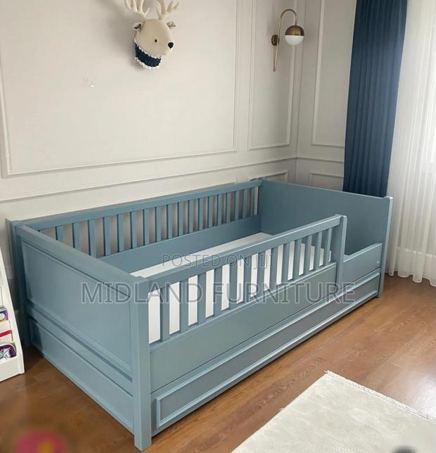 Montessori Toddler Bed With Drawer - main view