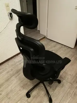 Office Seats; Executive High-Back Orthopedic Chair in Black