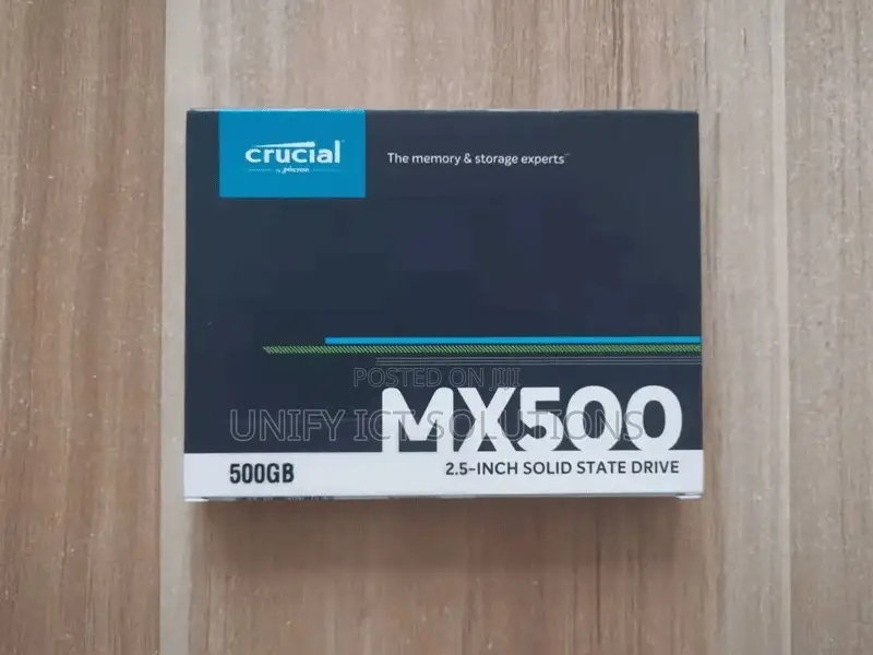 Crucial MX500 2.5" SATA 7mm (With 9.5mm Adapter) SSD 500GB
