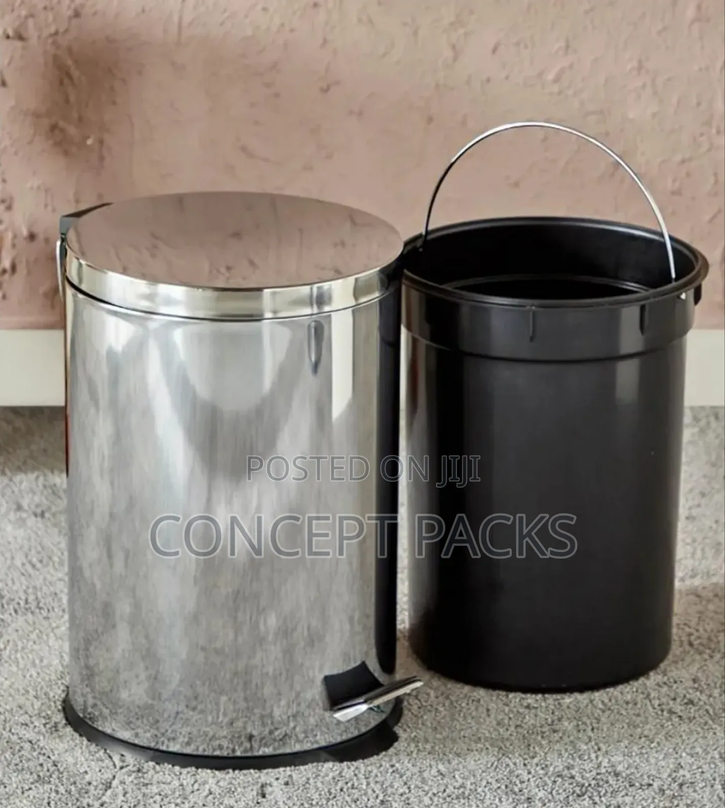 Pedal Bin Round Stainless Steel 20l