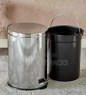 Pedal Bin Round Stainless Steel 20l