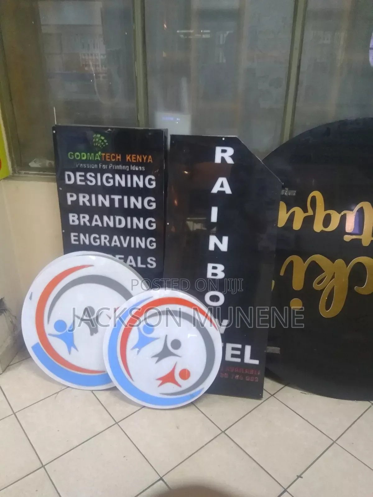 Neon Light 3D Signs Stickers Banner Branding Engraving