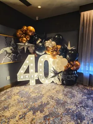 Bright "Happy Birthday" Marquee Letters for Celebrations