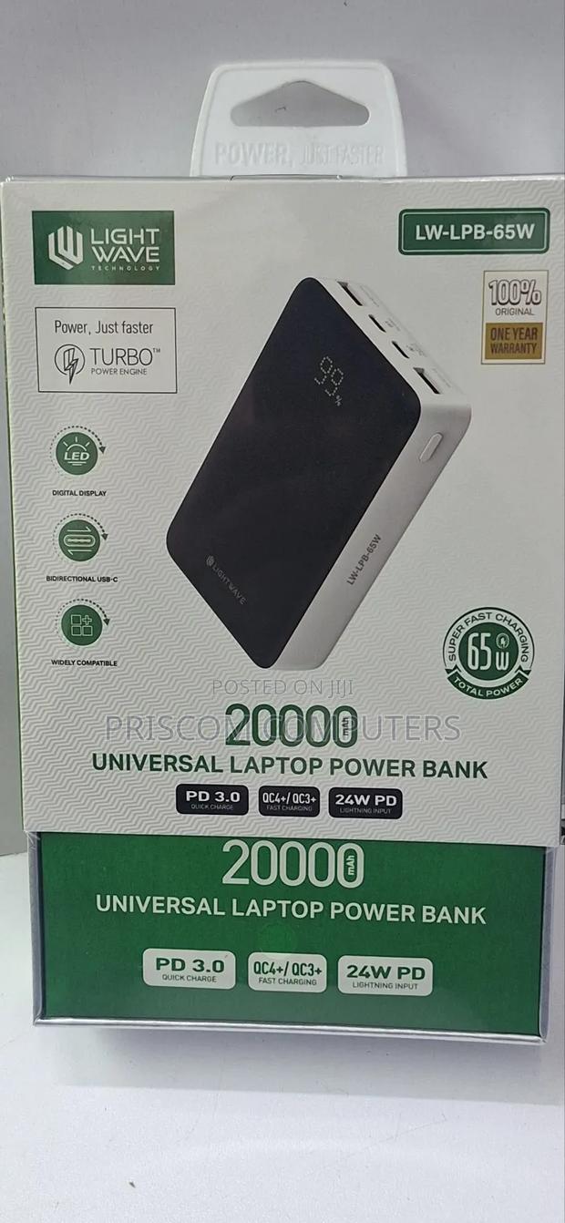 20000 Mah Universal Laptop Power Bank With 1 Year Warranty