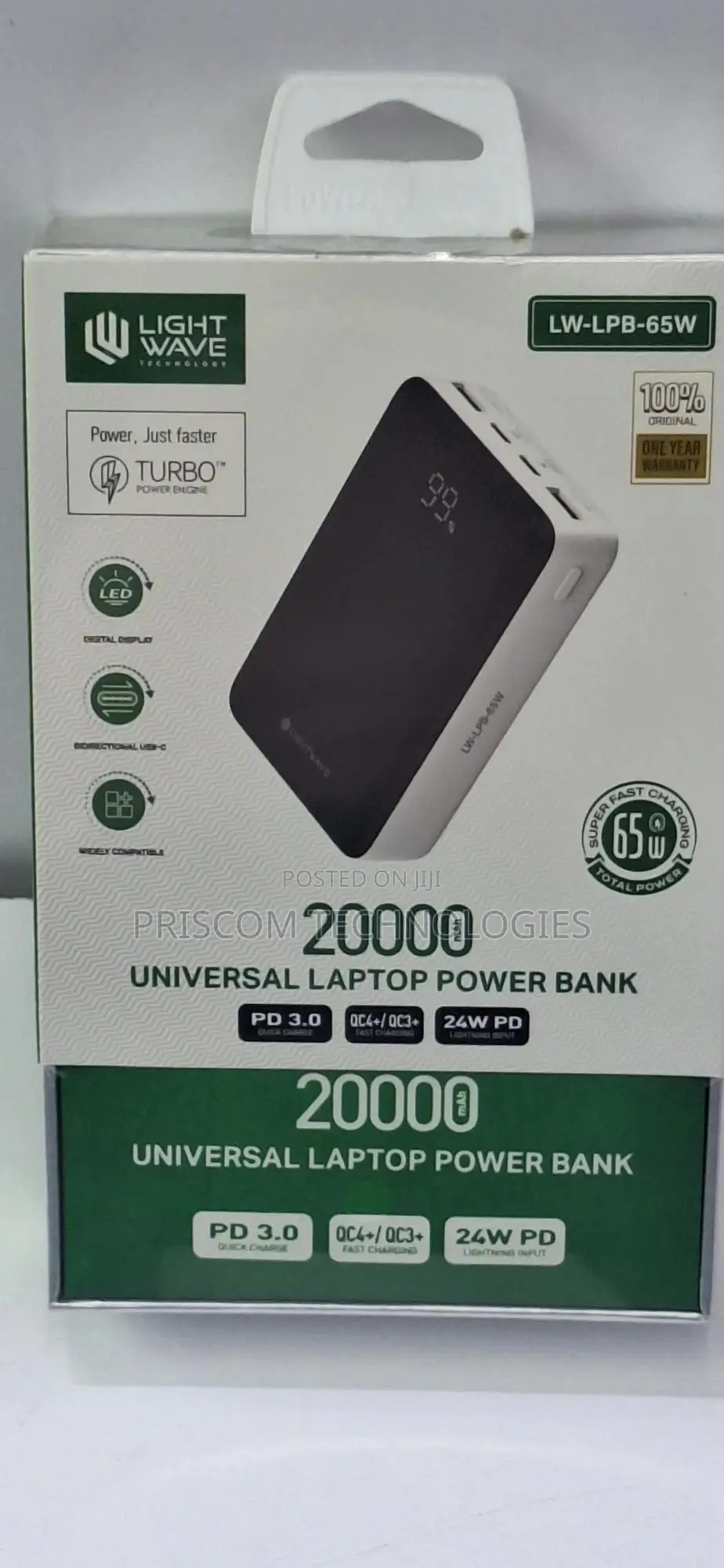20000MAH Superfast Laptop Computer Power Bank With Warranty