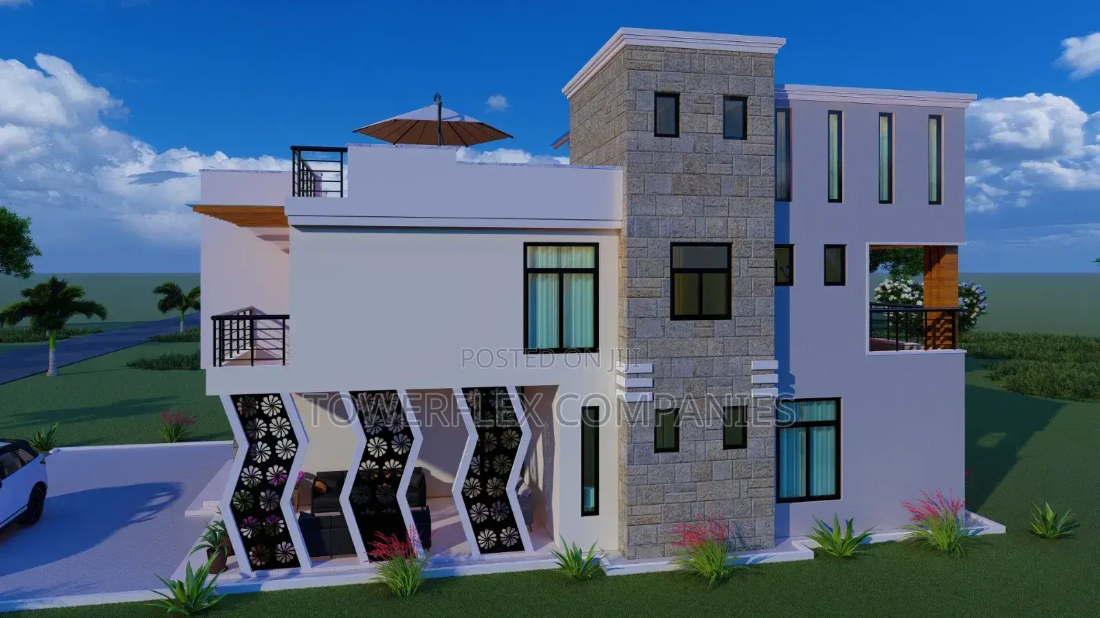 4-bedroom Residential Maisonette Design Fitting A 50x100plot