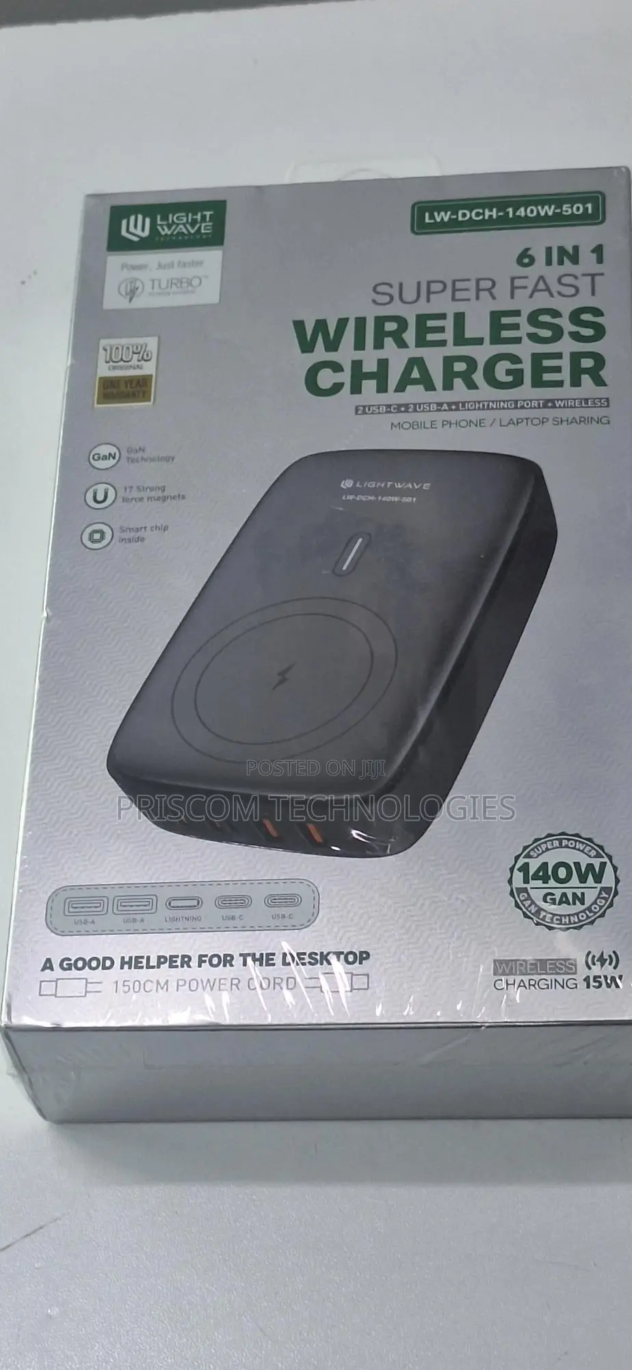 6 in 1 Super Fast Wiress Charger for Phones, Laptops,Desktop