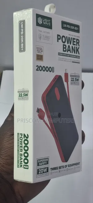 Lightwave Power Bank With One Year Warranty