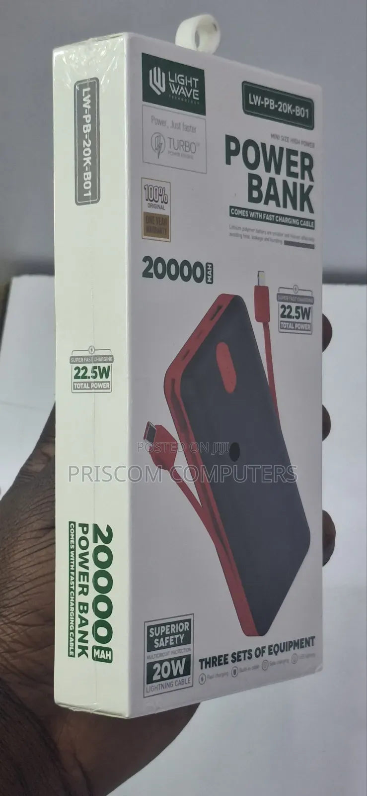 Lightwave Power Bank With One Year Warranty