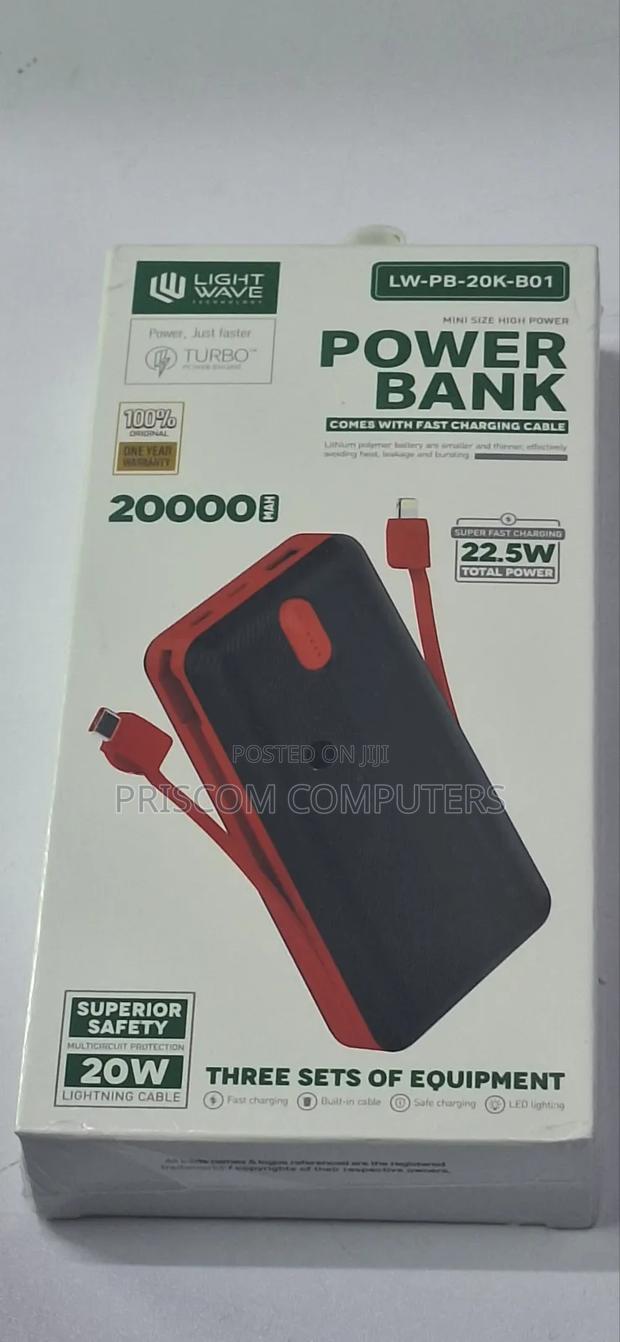 20000MAH Superfast Lightwave Power Bank - main view