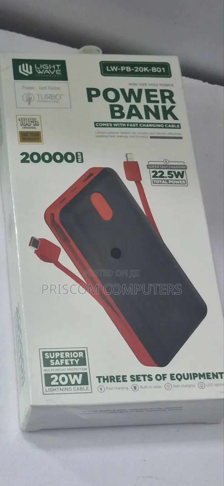 Lightwave Traveler 22.5 PD 20000mah 22.5W Power Bank